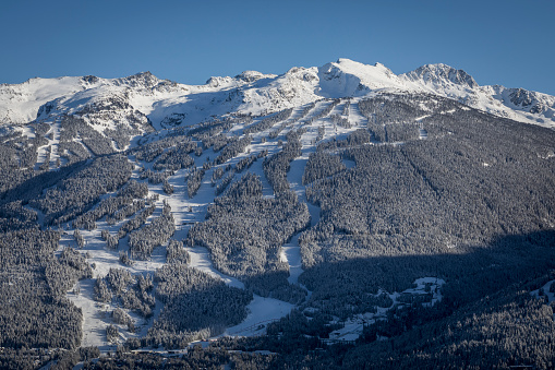 Whistler ski resort in winter.