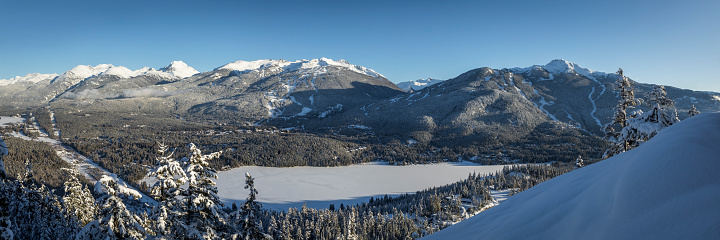 Whistler ski resort in winter.