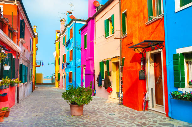istock Colorful architecture in Burano island, Venice, Italy 1286447176