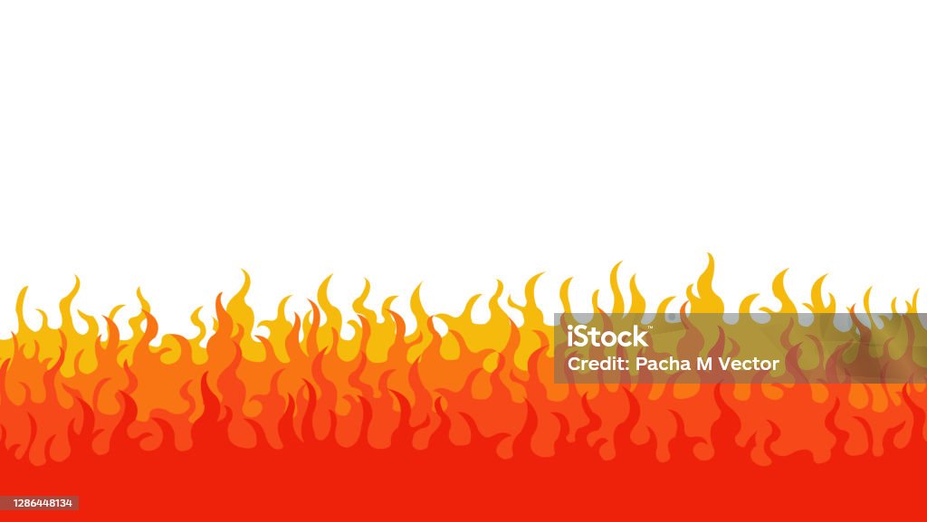Fire Wave Rectangle Line Fire Wave Flowing Lines Layered Border Background Vector Stock ...