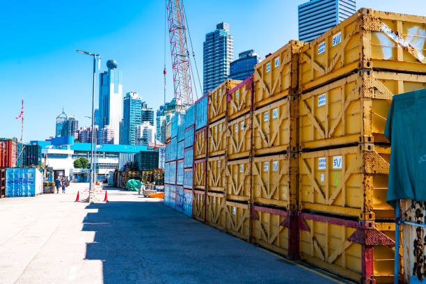 Containers on Instagram Pier, Hong Kong island