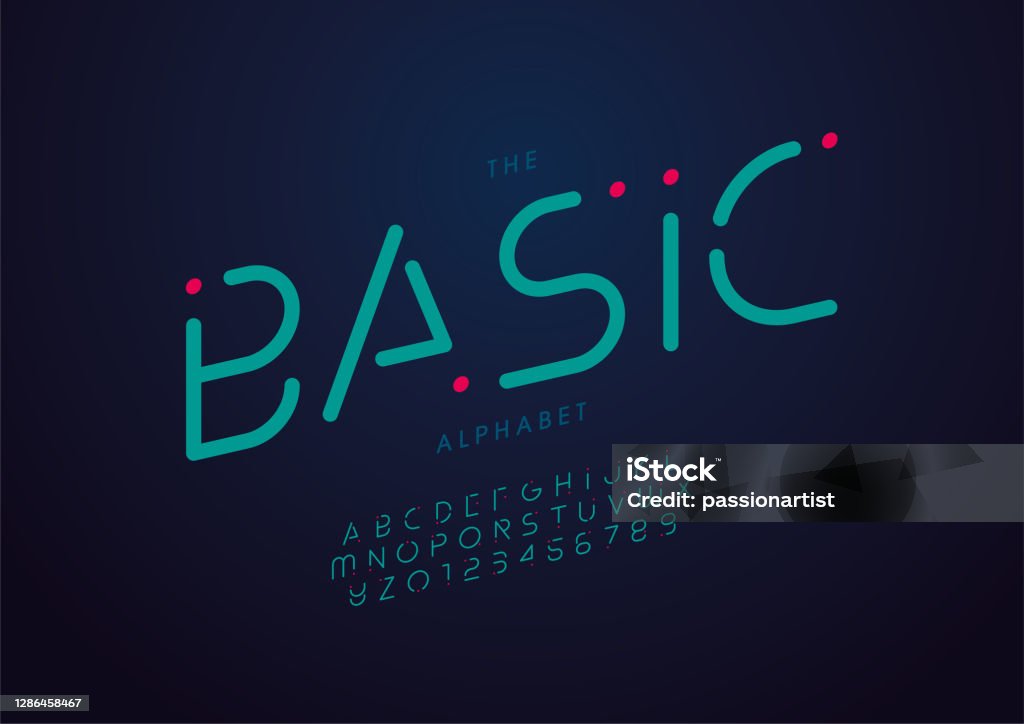 Basic Text Alphas Basic Alphabet Stock Illustration - Download Image Now - Abstract ...