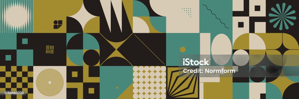 Header Vector Pattern Horizontal Vector Pattern Header Background With Abstract Geometric ...