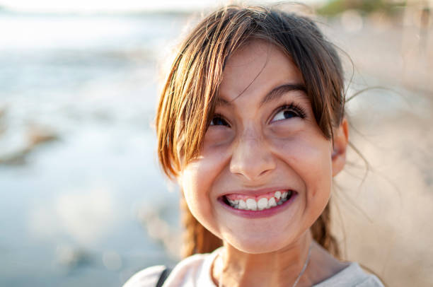 istock Cute girl enjoying to beach 1286463362