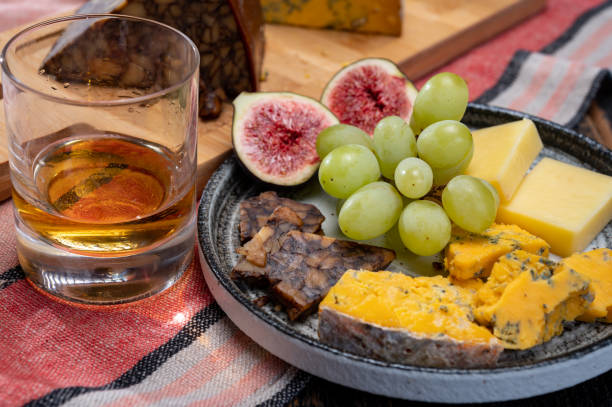Tasting of Irish blended whiskey and cheeses from Ireland