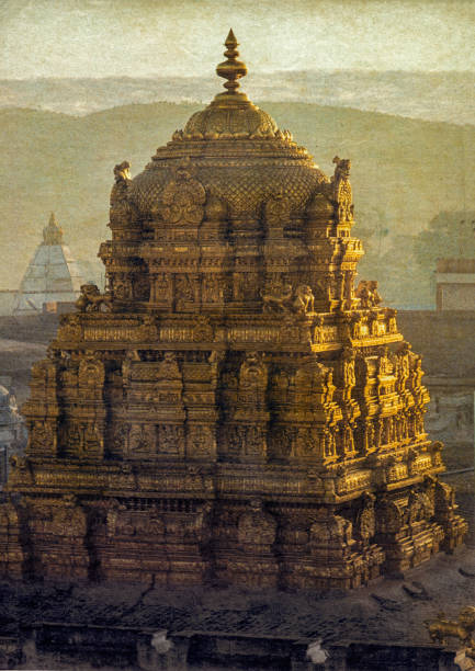 Tirupati Balaji is Sri Venkateswara Swamy Vaari Temple Tirumala, Tirupati, Andhra Pradesh stock photo