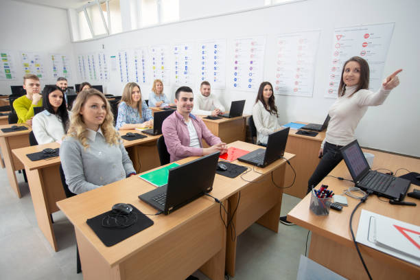 istock Driving education taking place in a classroom 1286476466