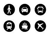 Public icon,Traffic icons for various vehicles