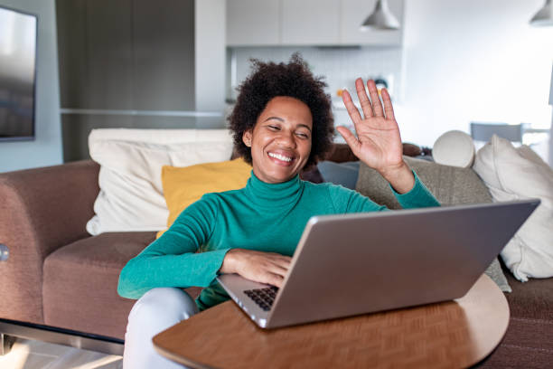 istock Mature woman relaxing at home and using laptop 1286476829