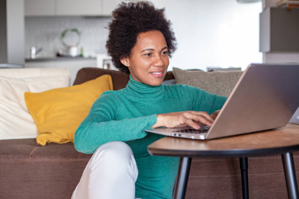 istock Woman working from home on the laptop 1286476904