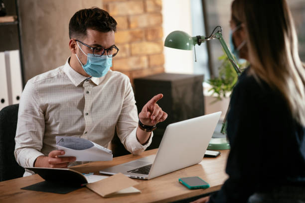 istock Job interview business meeting. 1286477634