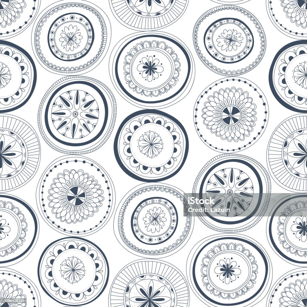 Beautiful Vector Pattern Stock Illustration - Download Image Now ...