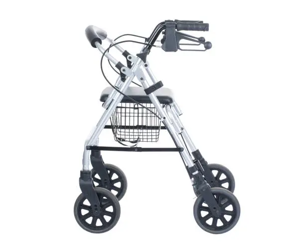 Elderly people walker with wheels, rollator walkers, ambulatory assistive device, walking aid, walker