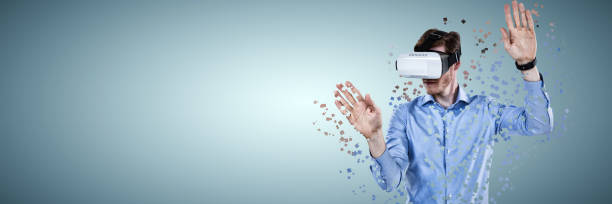 istock Composite image of businessman working with vr 1286482985