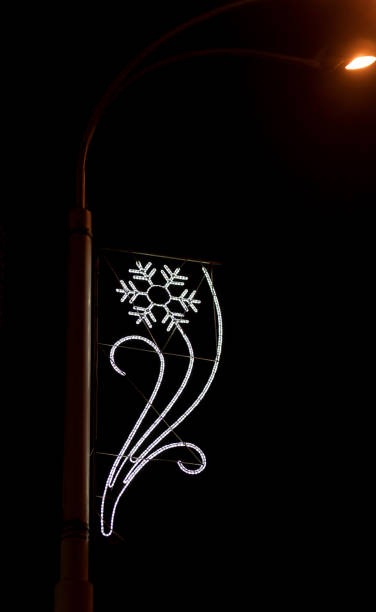 istock city lantern with Christmas lights. 1286484239