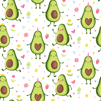 Ilustración de Lindo Patetrn De Aguacate Sin Costuras Dibujos Animados Fondo Divertido O Impresión Diseño Kawaii Ilustración De Vector Fruta y más Vectores Libres de Derechos de Patrones visuales - iStock Ilustración de Lindo Patetrn De Aguacate Sin Costuras Dibujos Animados Fondo Divertido O Impresión Diseño Kawaii Ilustración De Vector Fruta y más Vectores Libres de Derechos de Patrones visuales - iStock
