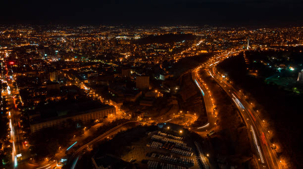 istock Night traffic long exposure photo 1286488964