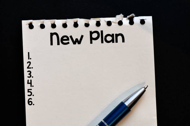 istock The text New Plan written on a sheet of notebook. 1286502082