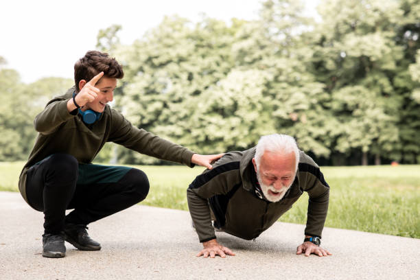 istock You can do it, Grandpa! 1286513710