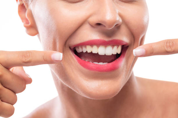 istock Shining white teeth and a beautiful smile 1286520486