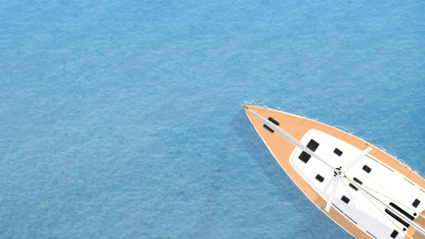 istock front of the yacht top view 1286522491