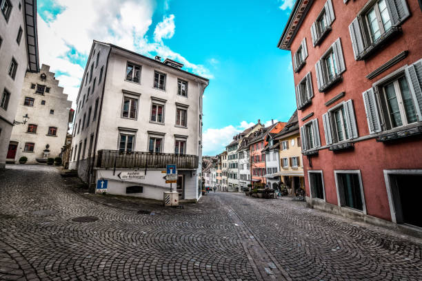 istock Cobbled Streets On Urban Hills In Bremgarten, Switzerland 1286525275