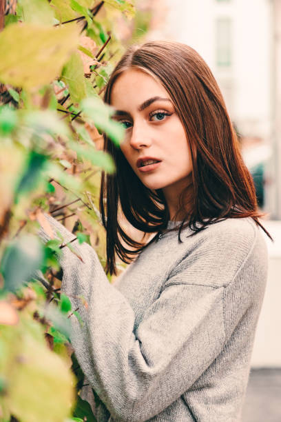 istock Attractive Young Woman Looking Over Autumn Portrait 1286532363