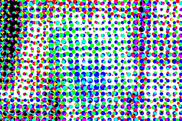 istock Colored abstract with dots on white background for brave ideas 1286537909