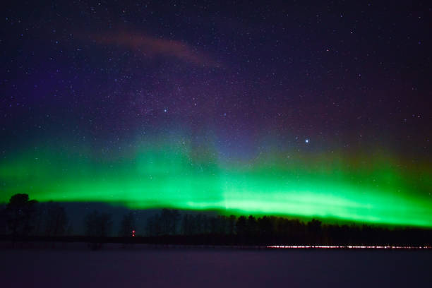 istock Aurora borealis in Finland Lapland ! 1286547028