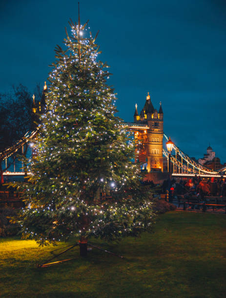 istock Tower Bridge and Christmas time in London, UK 1286548027