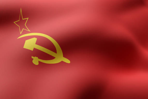 istock 3d rendering of a USSR flag 1286555236