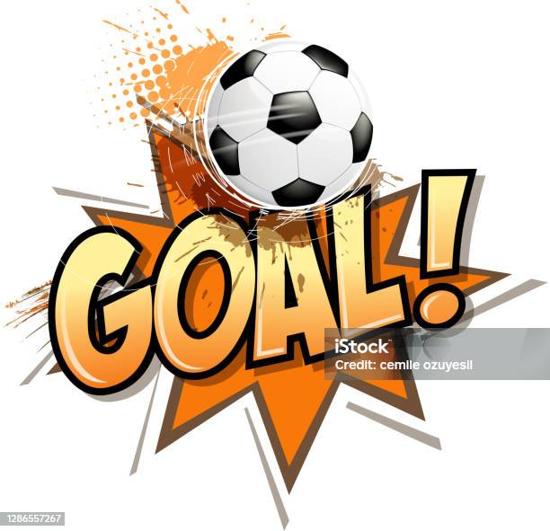 Goal Smashed Graphics Final Goal Exploding Stock Illustration - Download Image Now - Abstract ...