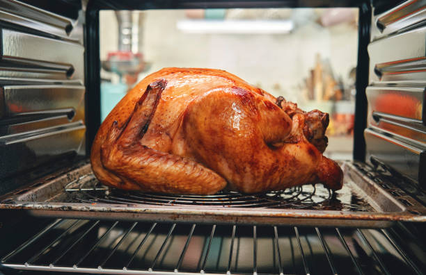 istock Roasting Turkey in the Oven for Holiday Dinner 1286559667
