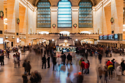 Christmas rush at Grand Central Terminal