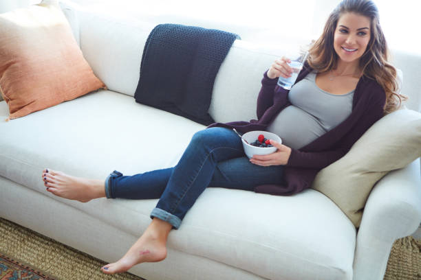 istock Eating healthier for her and baby 1286567282