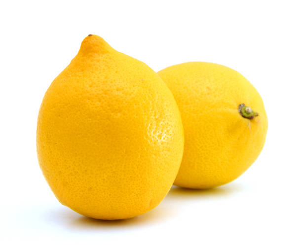 istock half yellow Lemon and slice on a white background 1286568120