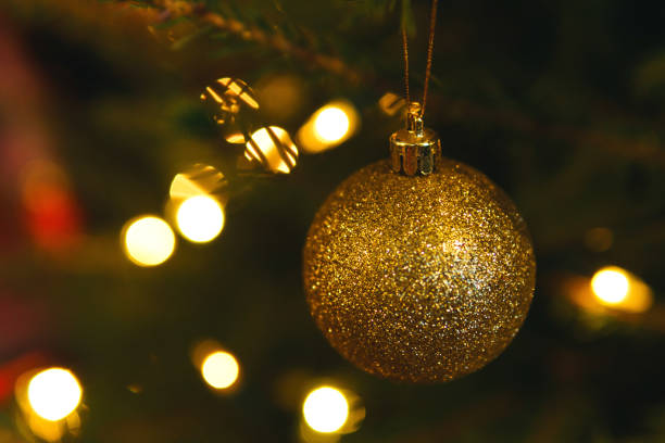 istock Close-up of decorations on the Christmas tree 1286571719