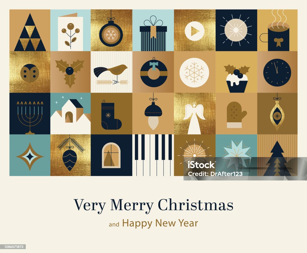 Happy Holidays Seizoensgroeten - Royalty-free Kerstmis vectorkunst