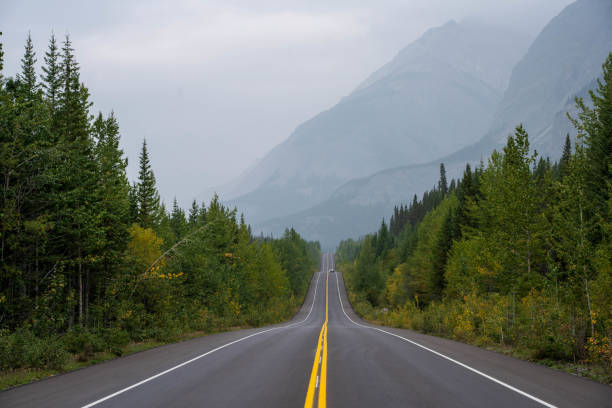 Scenic Icefields Pkwy traveling through Banff and Jasper National Parks