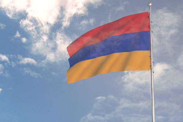 istock 3d rendering of National Flag concept. 1286590755