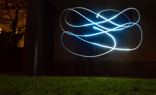Painted with a flashlight