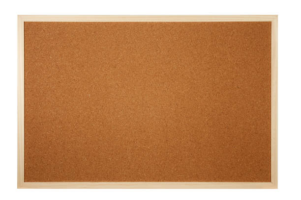 istock Blank corkboard with a wooden frame isolated on white 1286604162