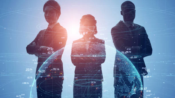 istock Global communication network concept. Worldwide business. Human resources. 1286605947
