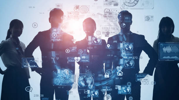 istock Global communication network concept. Worldwide business. Human resources. 1286605950