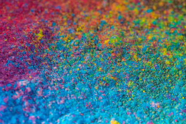 istock Colorful powder macro close up. Abstract colored background 1286609212