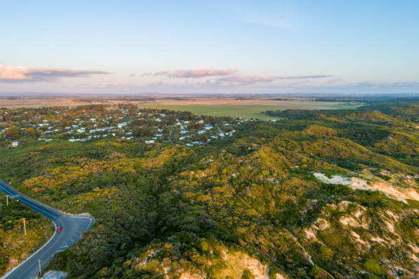 istock Venus Bay township at sunset - aerial view 1286615508
