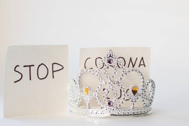 istock Text STOP CORONA and crown model. Coronavirus concept. COVID-19. Novel coronavirus 2019-nCoV 1286616606