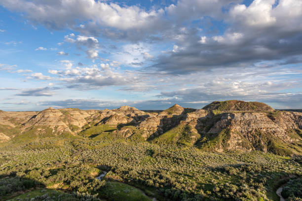 istock Badlands of Dinosaur Provincial Park at Sunset in Alberta, Canada 1286618967