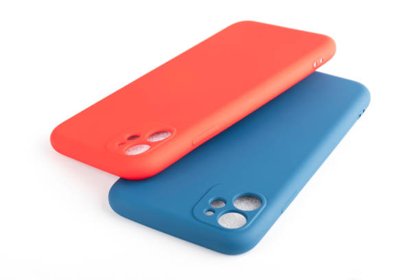 istock two silicone cases for smartphones, red and blue on a white background 1286624434