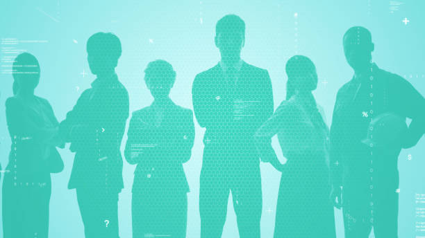 istock Loop animation of business network concept. Group of multinational people. Human resources. 1286627620